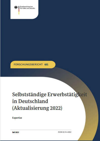 Titel Selbstständige Erwerbstätigkeit in Deutschland (Aktualisierung 2022)