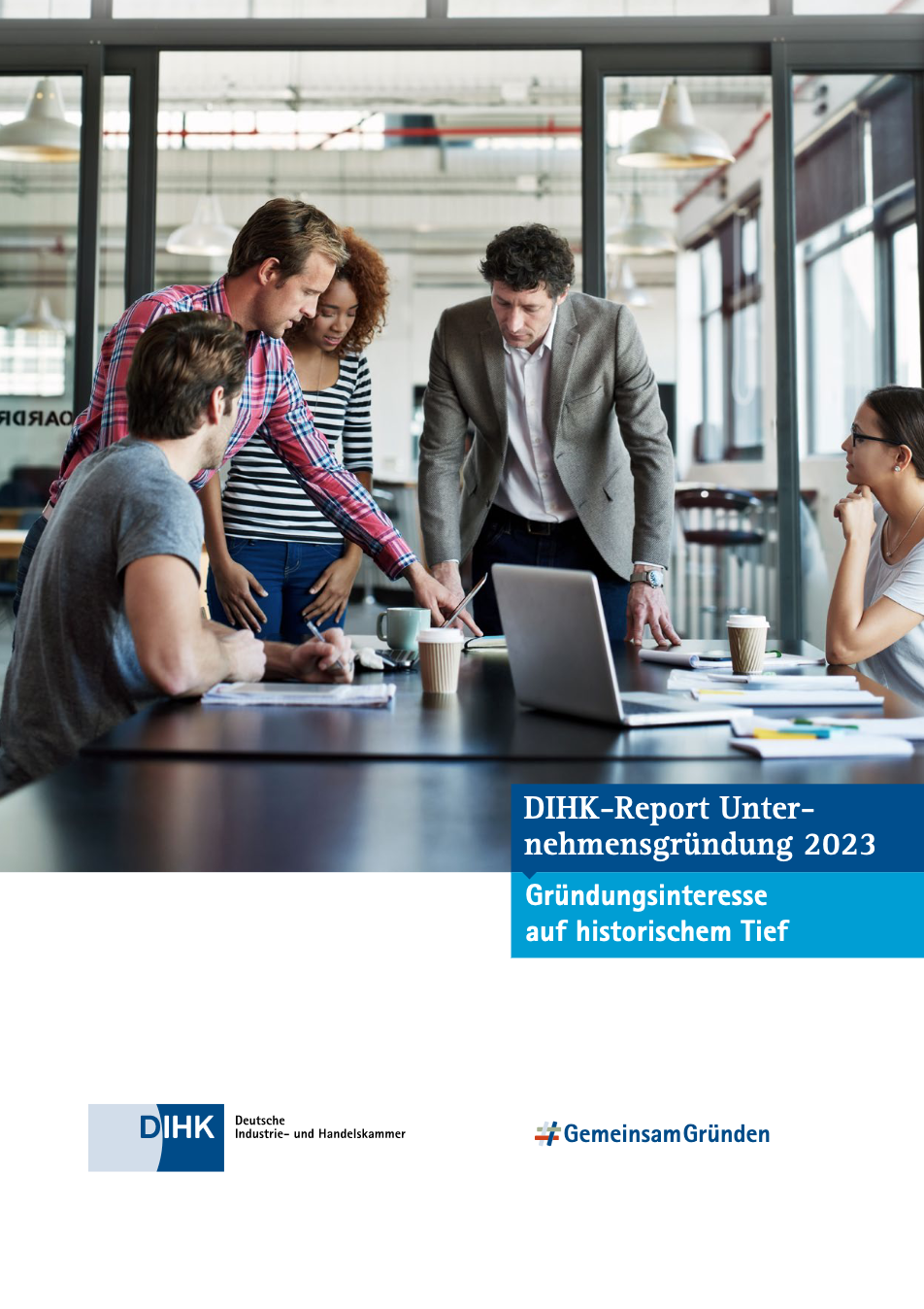Titel DIHK-Report Unternehmensgründung 2023