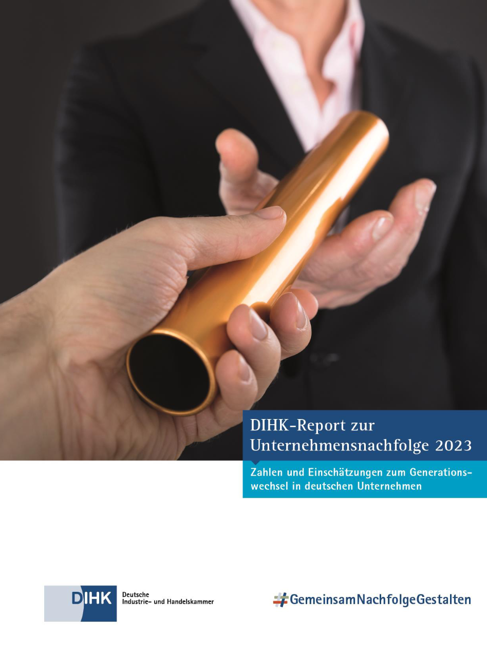 Titel DIHK Report Unternehmensnachfolge 2023 Titel DIHK Report Unternehmensnachfolge 2023