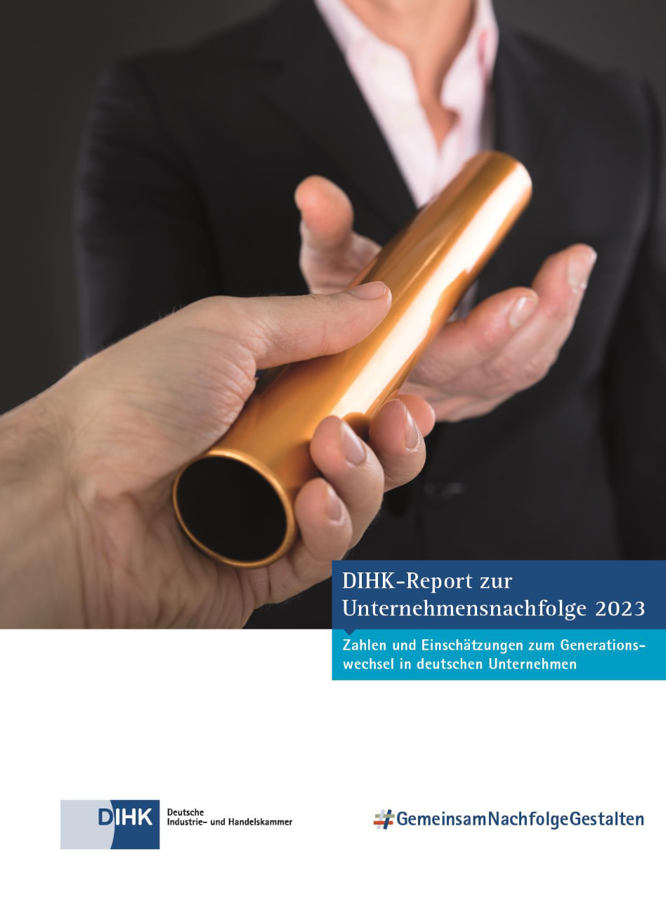 Titel DIHK Report Unternehmensnachfolge 2023