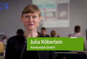 Screenshot des Videos: Gründerporträt: Julia Köberlein, Kontextlab GmbH
